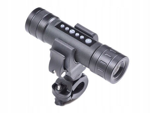 UNIVERSAL BICYCLE HOLDER FOR FLASHLIGHT BIKE LIGHTS Manufacturer code PREMIUM BLACK