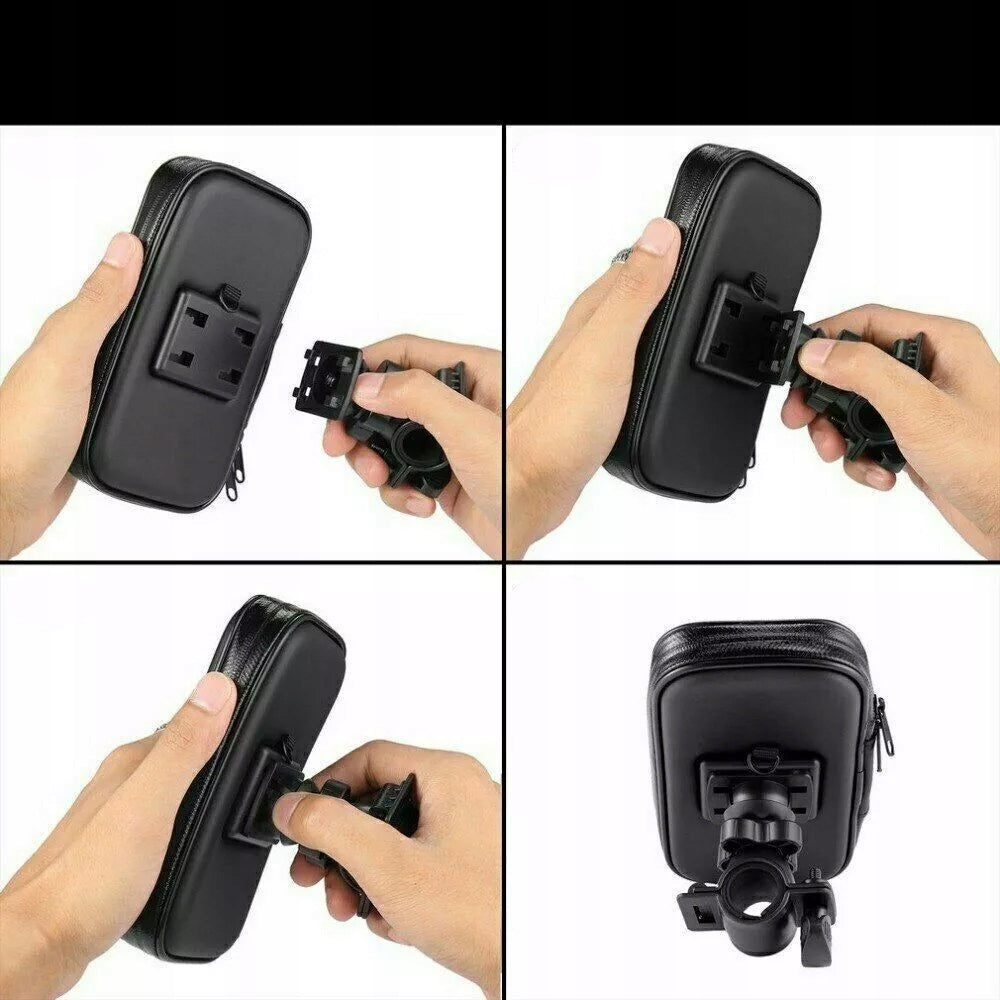 UNIVERSAL BICYCLE PHONE HOLDER WATERPROOF XL Product weight with unit packaging 0.1 kg