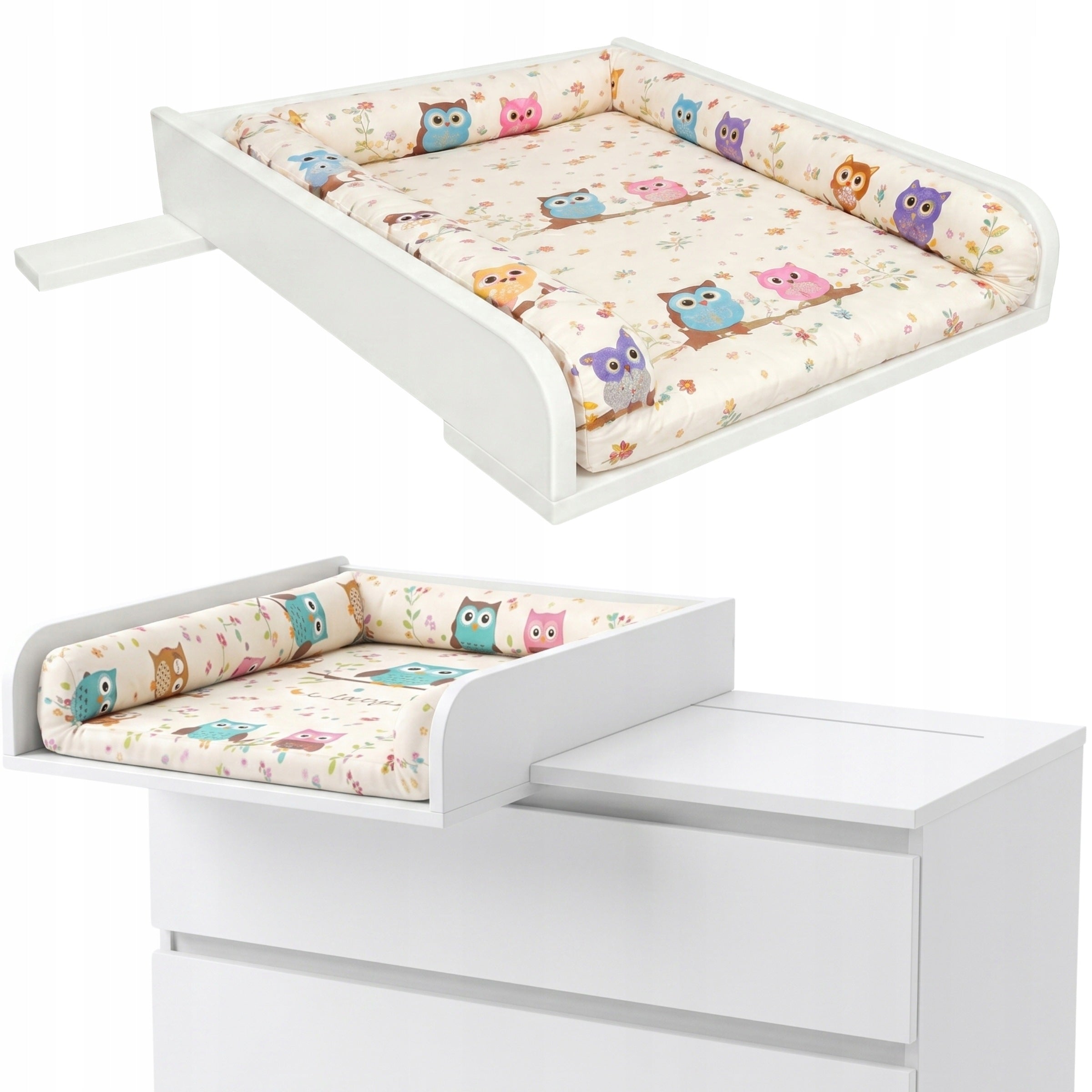 UNIVERSAL CHANGING TABLE FOR EACH CHEST OF DRAWERS 50×70 CM WHITE BLEND 80 CM
