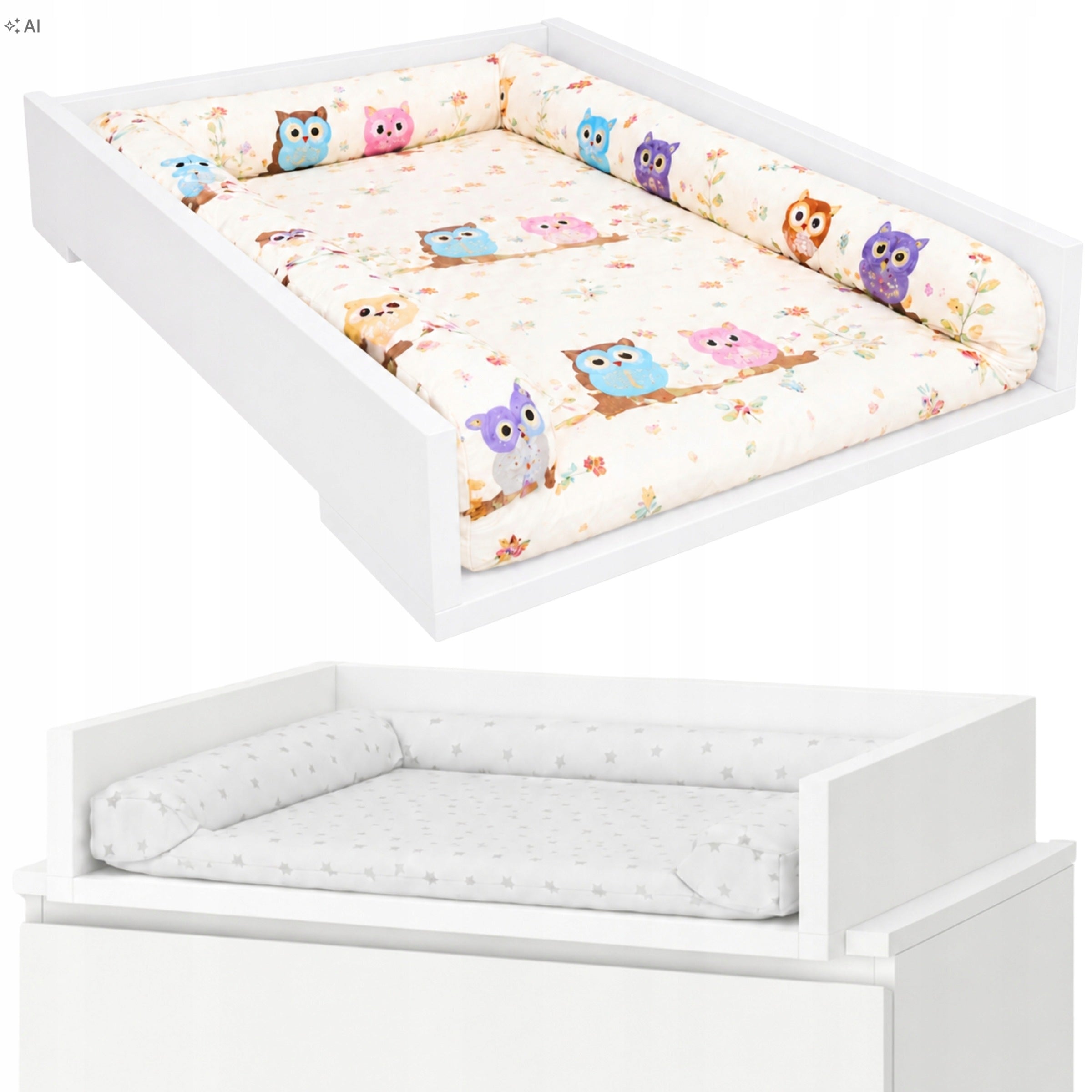 UNIVERSAL CHANGING TABLE FOR EACH CHEST OF DRAWERS WHITE 50×70 CM MALM HEMNES OVERLAY