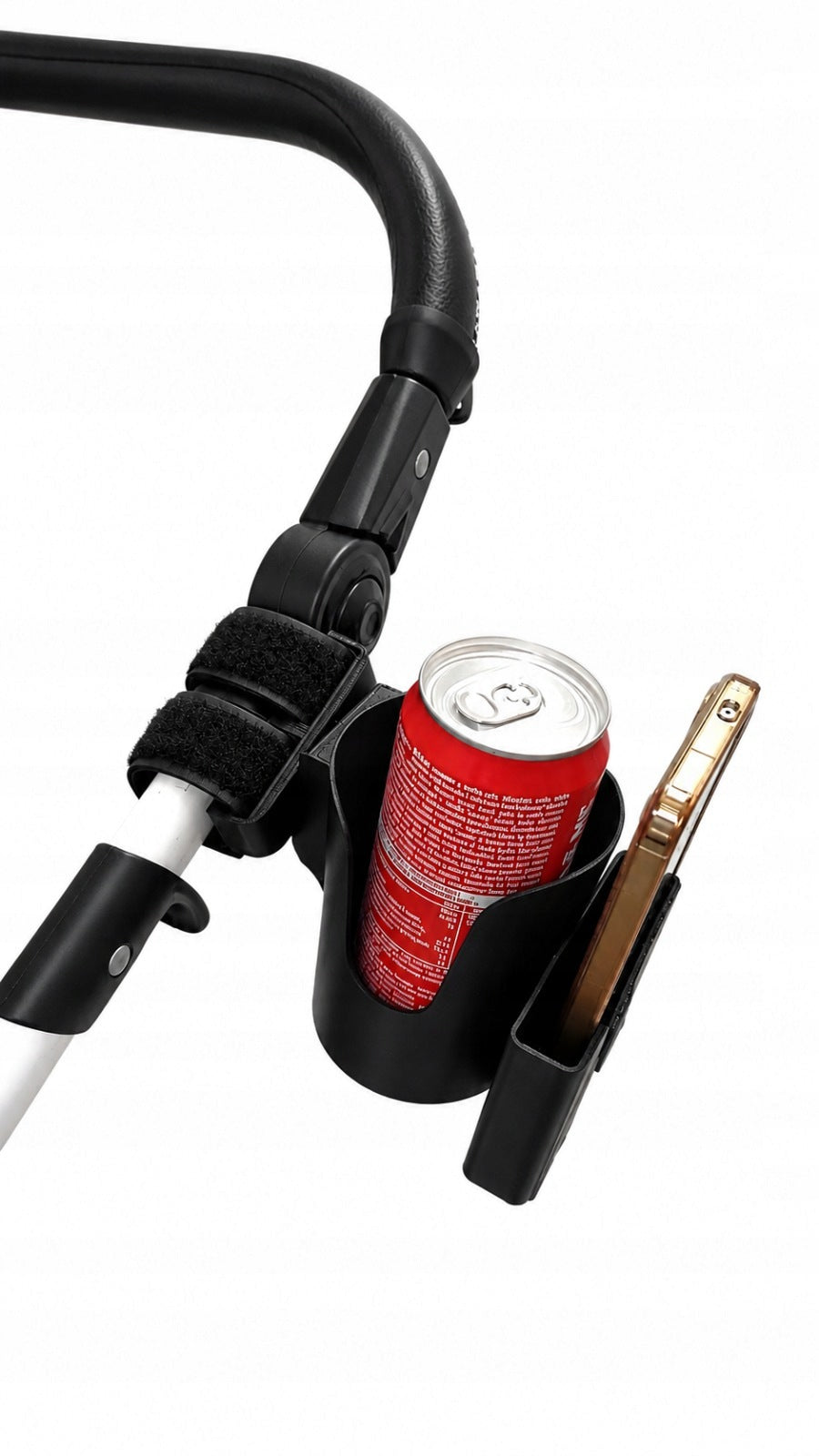 UNIVERSAL CUP HOLDER PHONE SMARTPHONE FOR VELCRO TROLLEY ADJUSTABLE Manufacturer code IMPERIUM3D_PL