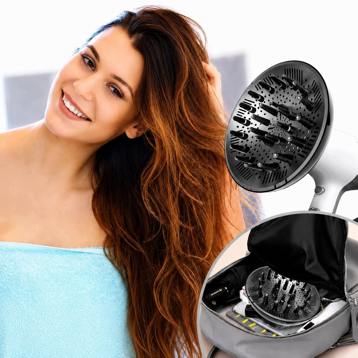 UNIVERSAL DIFFUSER FOR CURL DRYERS BLACK COMPACT Brand no brand