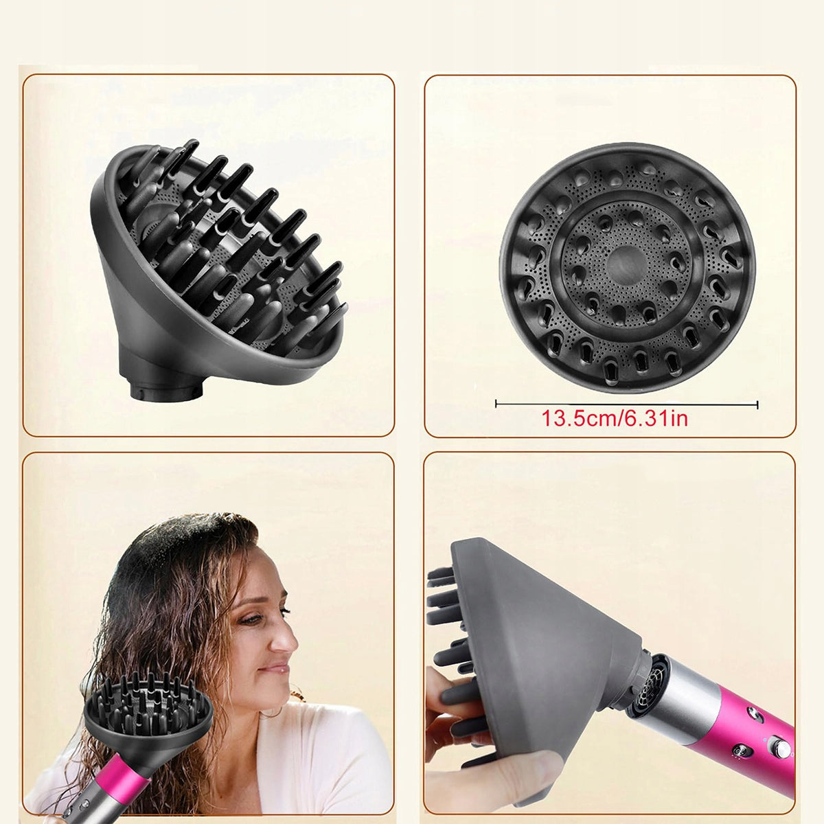 UNIVERSAL DIFFUSER FOR DRYERS FOR DYSON AIRWRAP HS01 HS03 HS05 AKCESORIA Medical device no