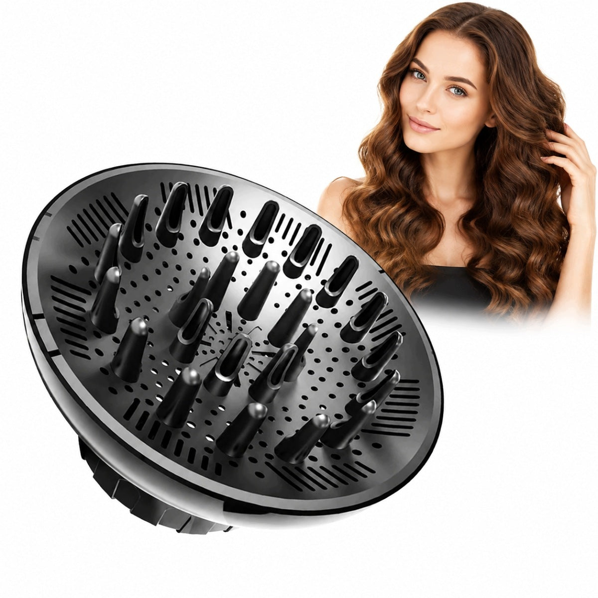 UNIVERSAL DIFFUSER FOR DRYERS WITH EVEN BLOWING BLACK
