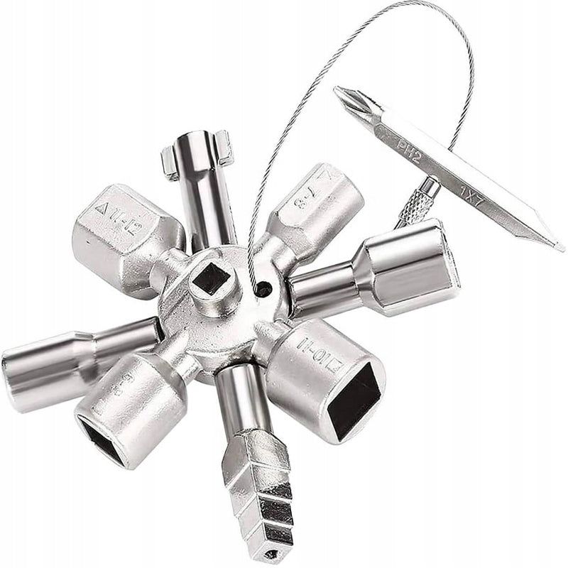 UNIVERSAL ELECTRIC CABINET WRENCH 10IN1 MULTIFUNCTIONAL DURABLE Packaging status original