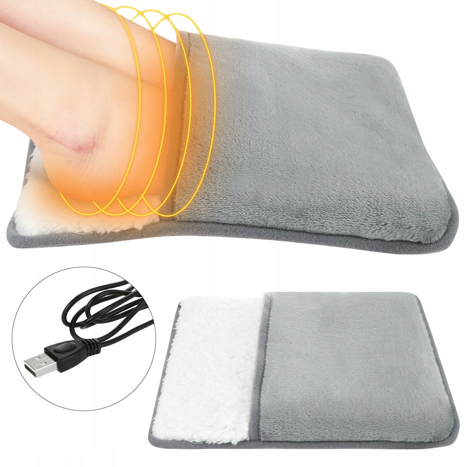 UNIVERSAL ELECTRIC FOOT WARMER WITH USB FOR HOME AND HEAT THERAPY
