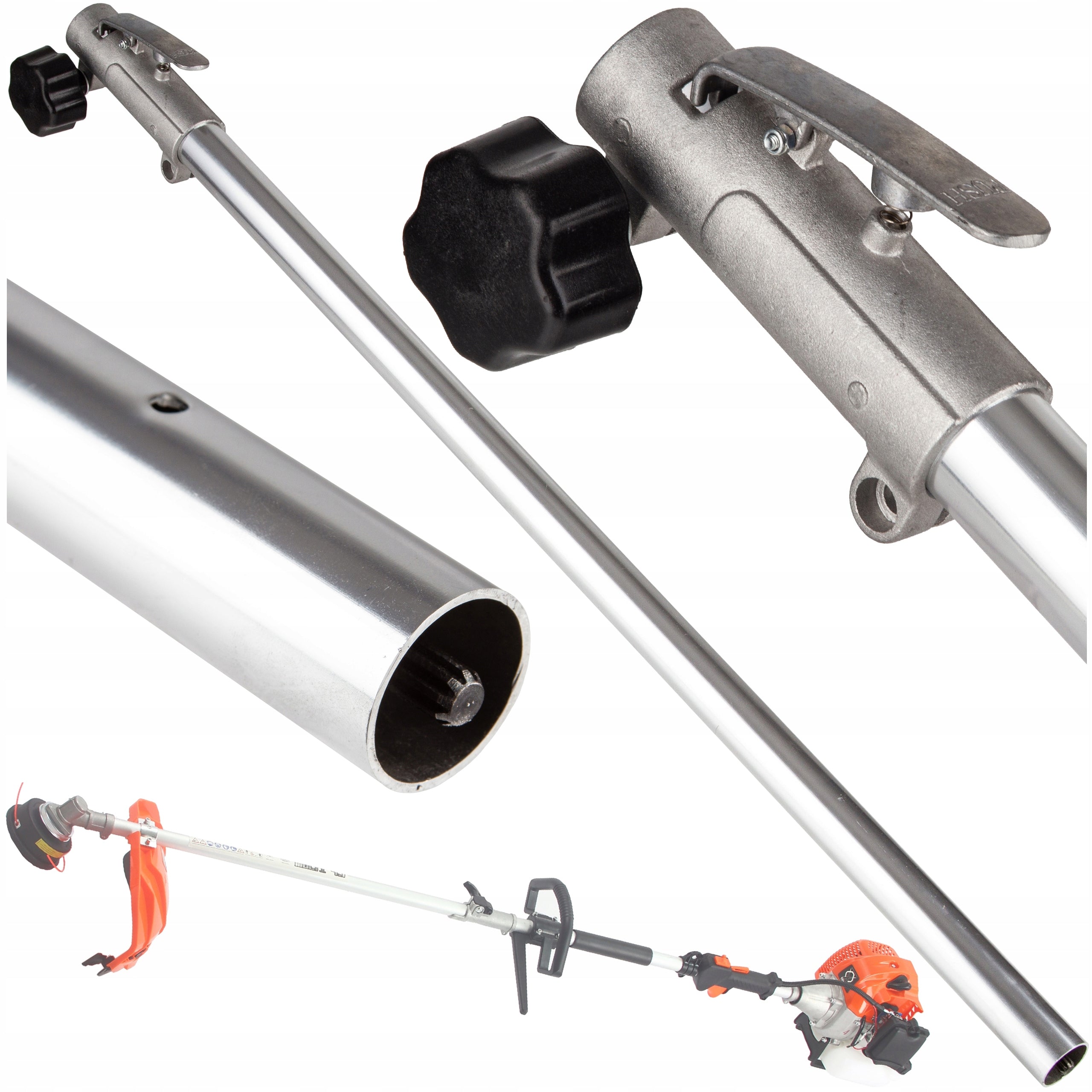 UNIVERSAL EXTENSION PIPE SET FOR SCYTHE 4in1 TRIMMERS 80,5CM 28MM 9f