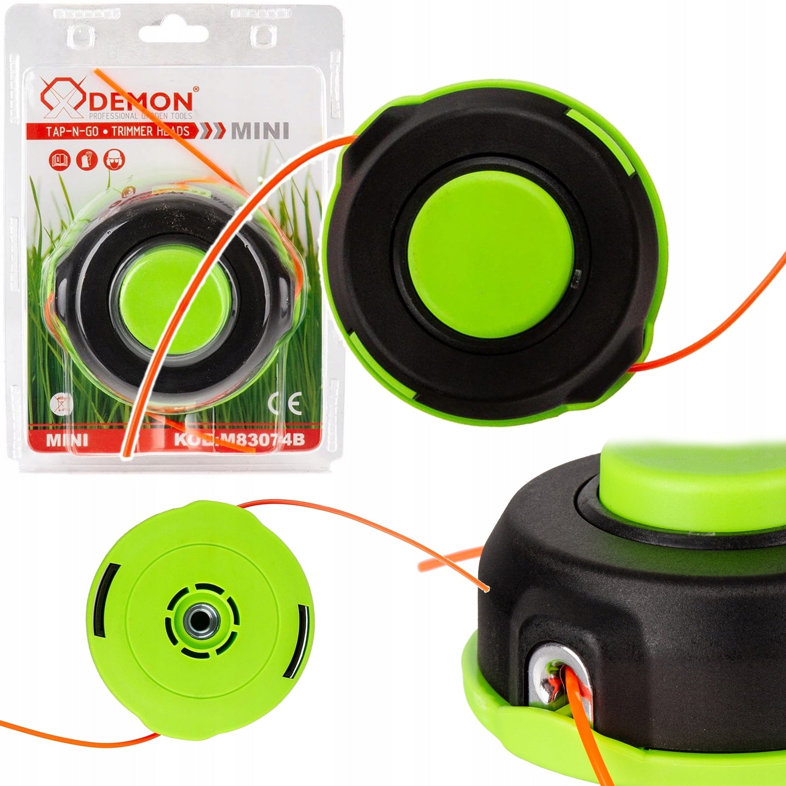 UNIVERSAL FISHING LINE HEAD FOR COMBUSTION SCYTHE DEMON MINI TAP-N-GO M10x1.25