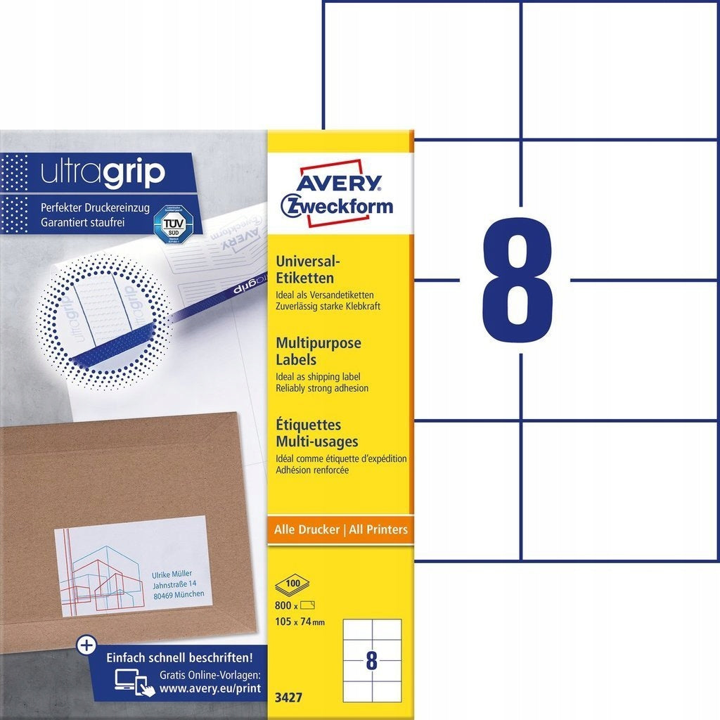 UNIVERSAL LABELS 105x74 MM 3427 AVERY