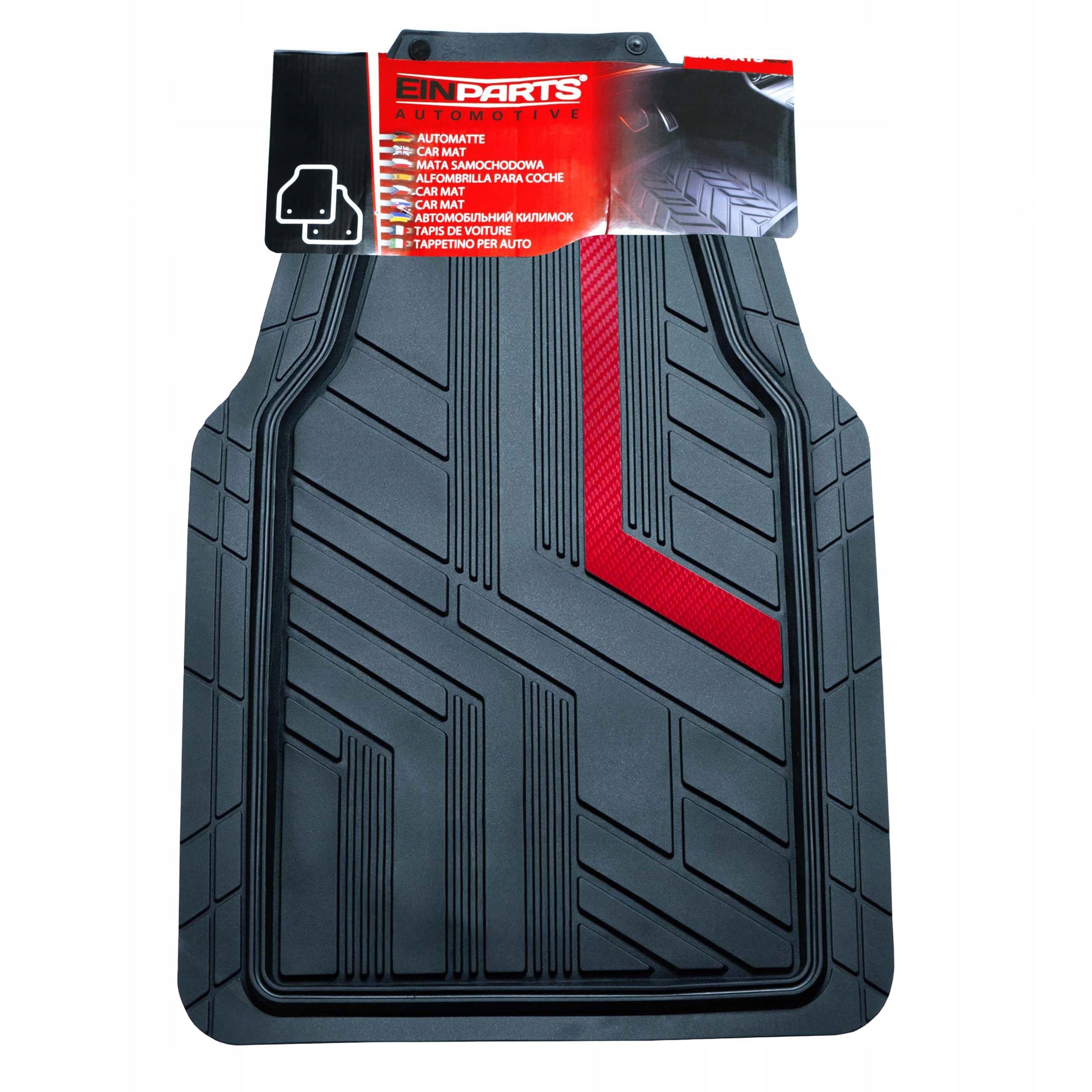 UNIVERSAL NON-SLIP CAR RUBBER RUGS - 2 PIECES