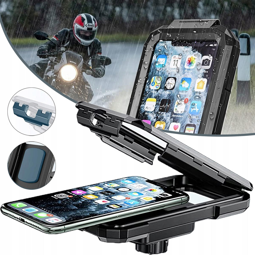 UNIVERSAL PHONE HOLDER MOTORCYCLE SCOOTER WATERPROOF SMARTPHONE HOLDER