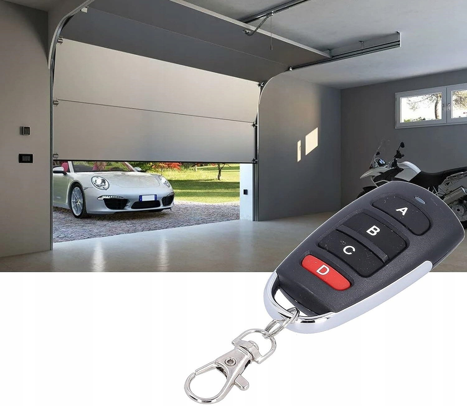 UNIVERSAL REMOTE CONTROL FOR ROLLER SHUTTER ALARM GATES SELF-COPYING 433MHZ LONG RANGE Frequency 433 MHz