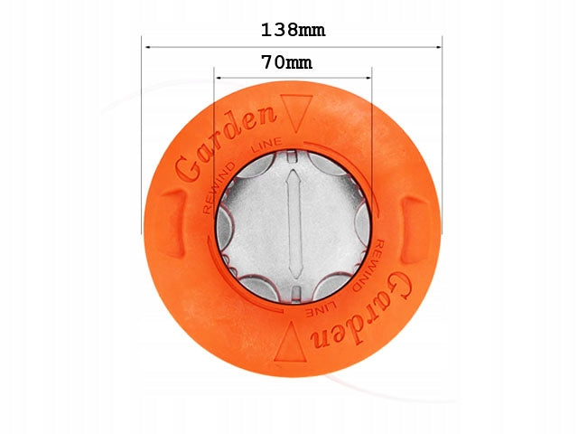 UNIVERSAL SCYTHE COVER SET METAL + LINE HEAD M10x1,25 NAC DEMON Brand Demon