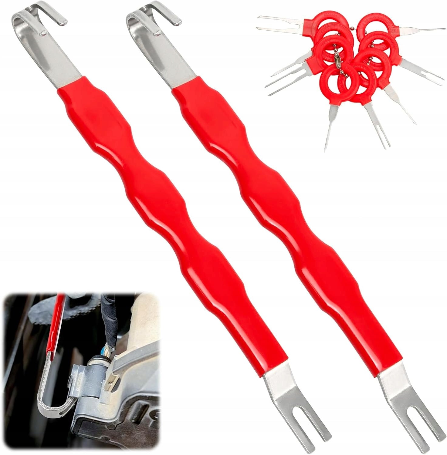 UNIVERSAL SET OF TOOLS FOR DISCONNECTING CAR PLUGS