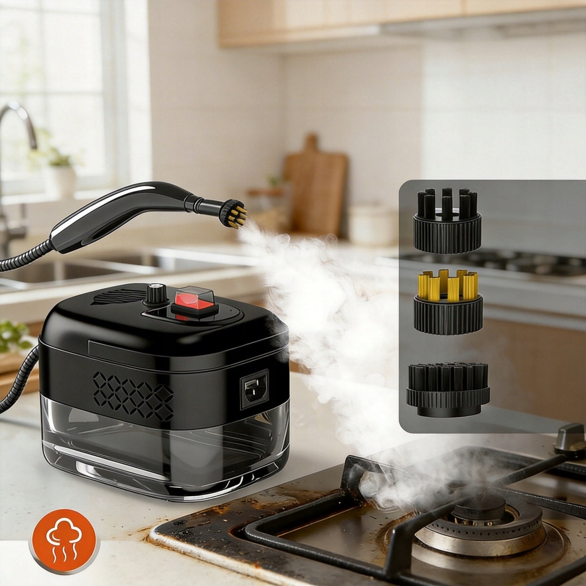 UNIVERSAL STEAM CLEANER 2500W FOR CLEANING WITH VACUUM CLEANER FUNCTION 1400ml. Brand no brand