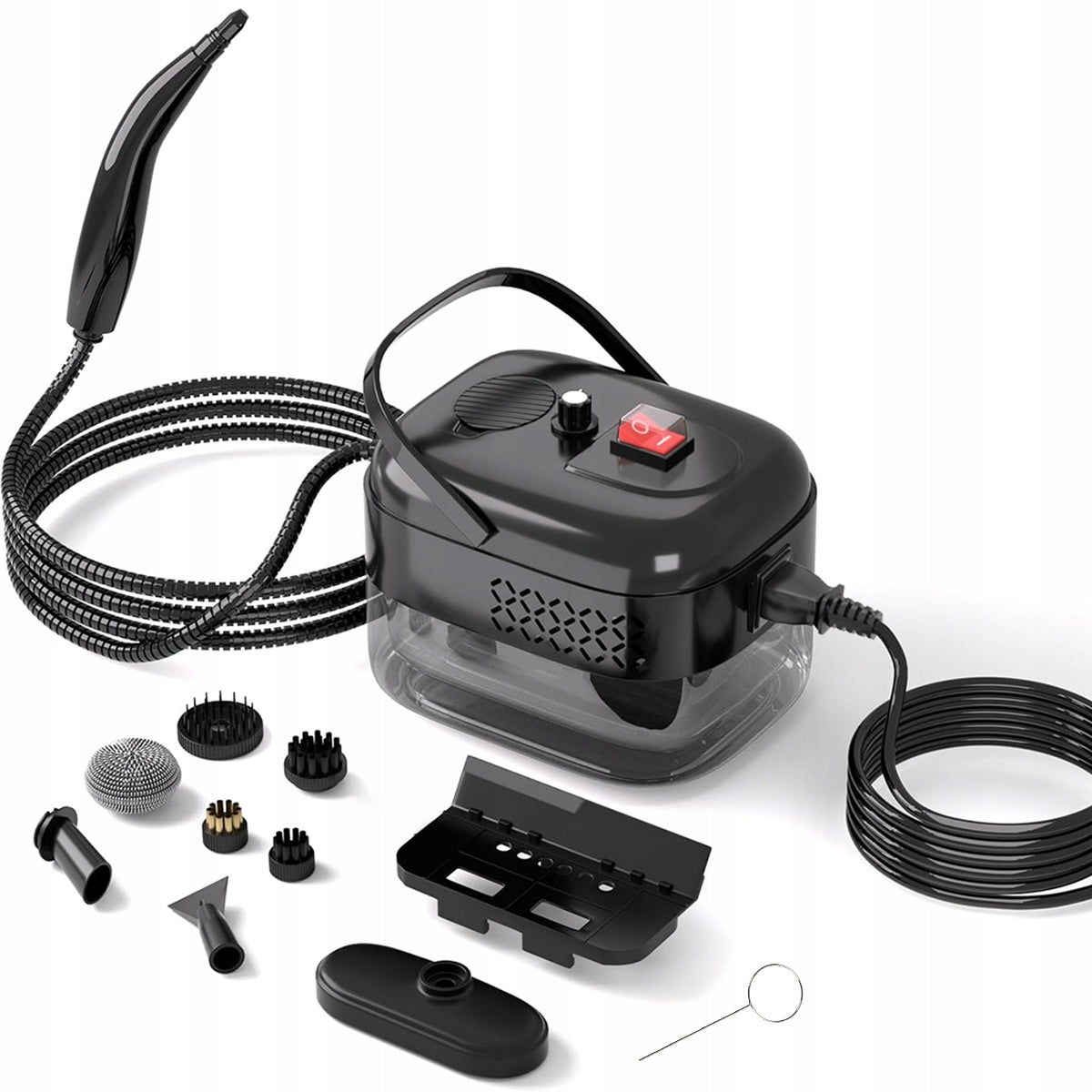 UNIVERSAL STEAM CLEANER 2500W FOR CLEANING WITH VACUUM CLEANER FUNCTION 1400ml. Dominant color black