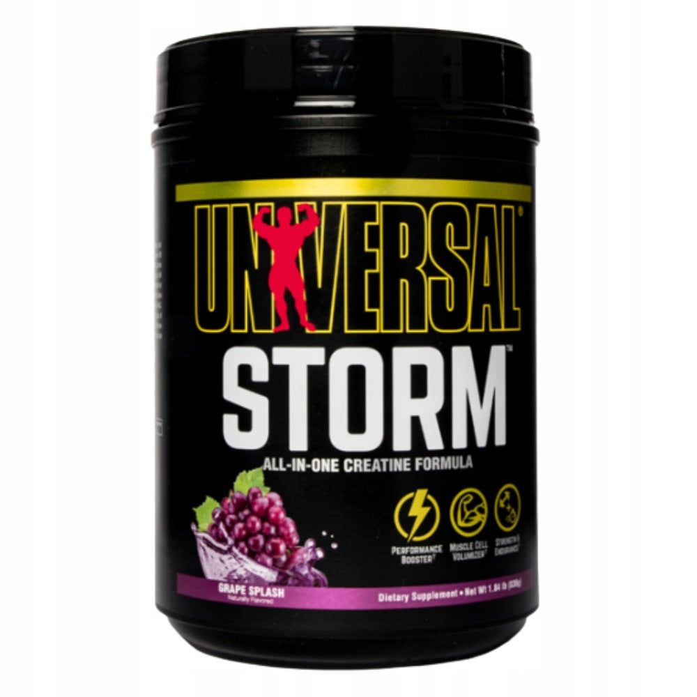 UNIVERSAL STORM 752 g STACK CREATINE STRENGTH ENERGY STIMULATION STRENGTH Expiration date at least six months from the date of purchase