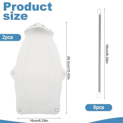 UNIVERSAL TEFLON NON-SLIP IRON FEET FOR IRONING 2 PCS Manufacturer code Bez marki