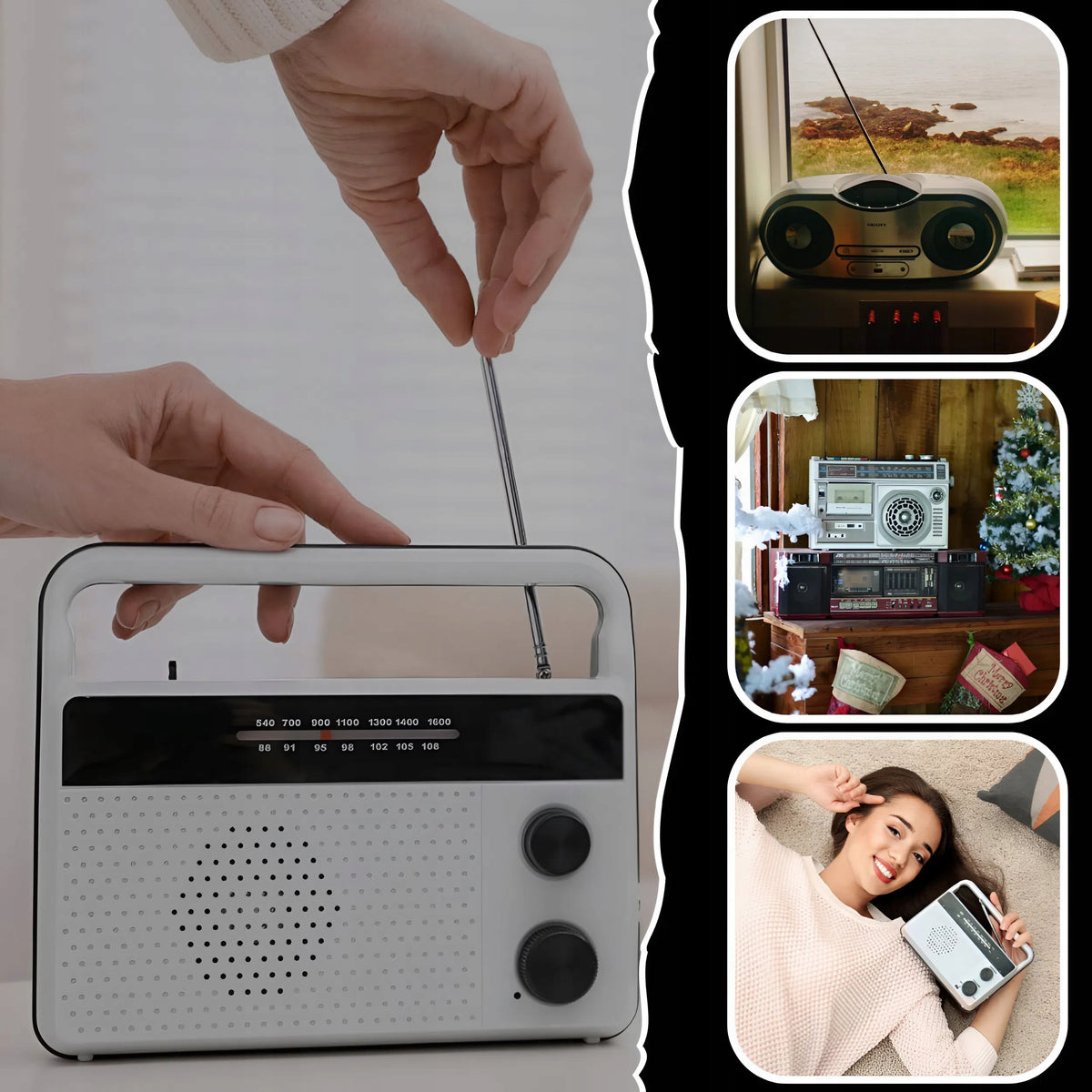 UNIVERSAL TELESCOPIC RADIO FM ANTENNA FOR HOME TOWER CINEMAS + 4 ADAPTERS Brand no brand