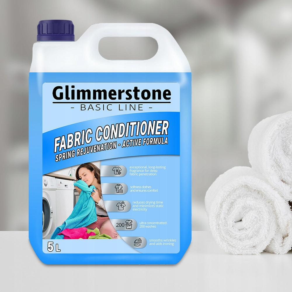 UNIVERSAL WASHING GEL 5L + RINSING LIQUID 5L BASIC LINE = 10L QUALITY Brand Glimmerstone