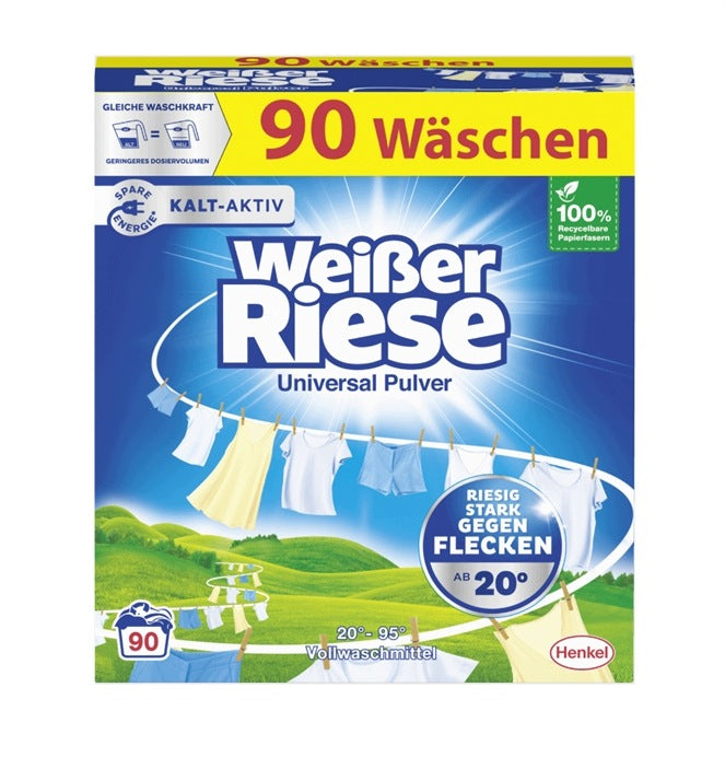 UNIVERSAL WASHING POWDER WEIßER RIESE – 90 WASHES (4,5KG)