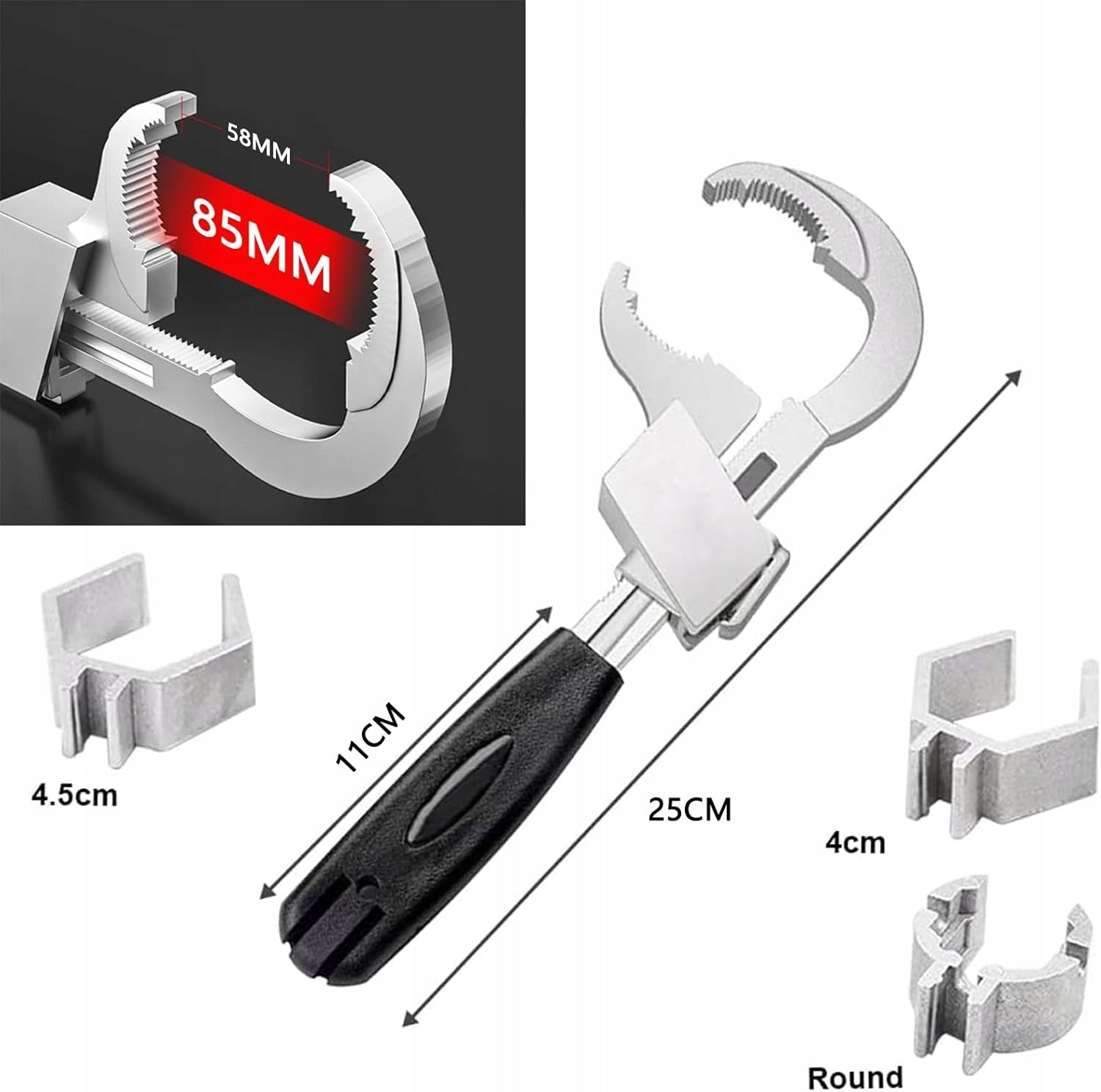 UNIVERSAL WRENCH ADJUSTABLE 27CM DOUBLE-SIDED MULTIFUNCTIONAL TOOL Brand no brand