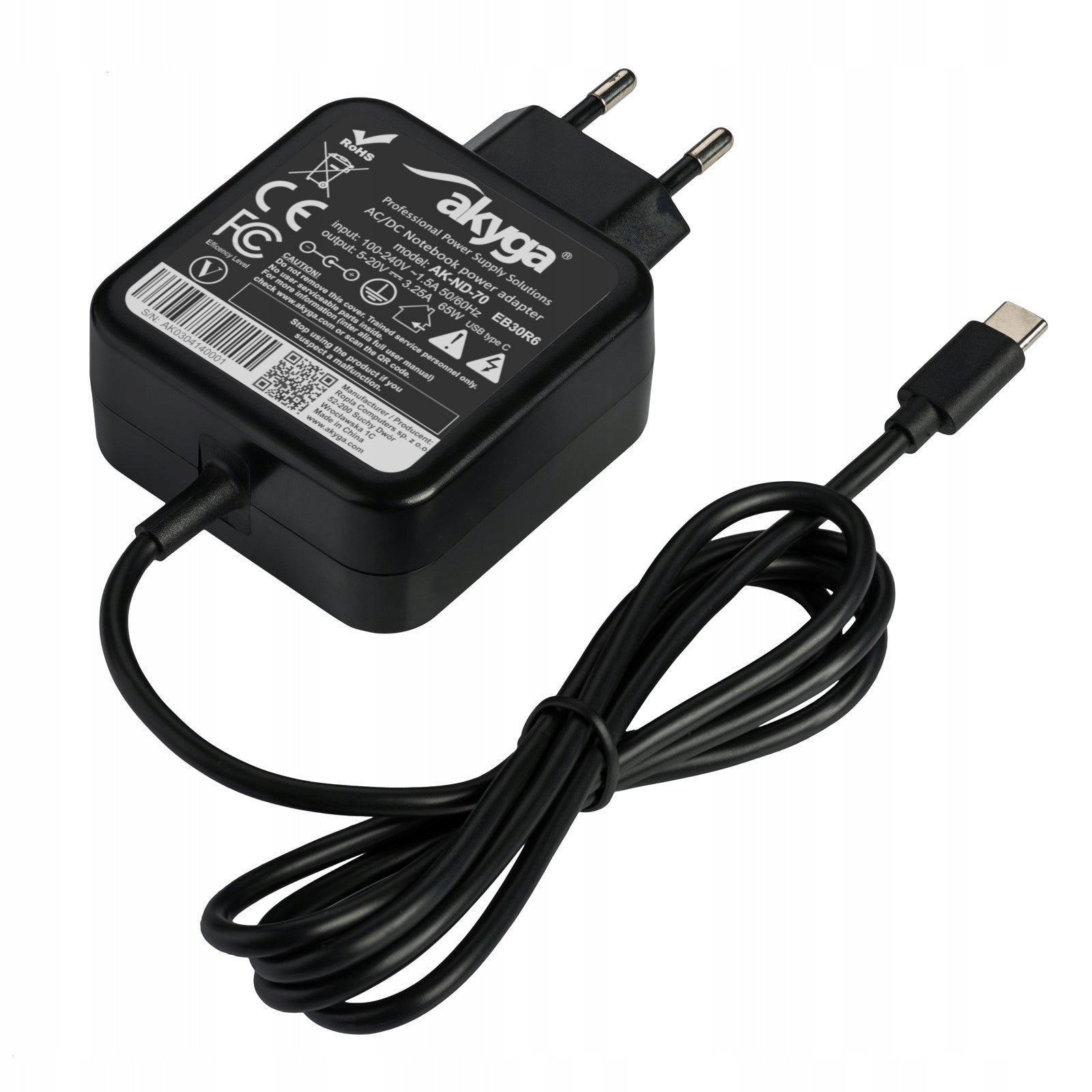 Akyga AK-ND-70, USB-C, 1.2 m