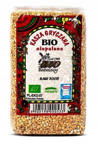 UNROASTED BUCKWHEAT GROATS 0,5kg BIO-BABALSCY