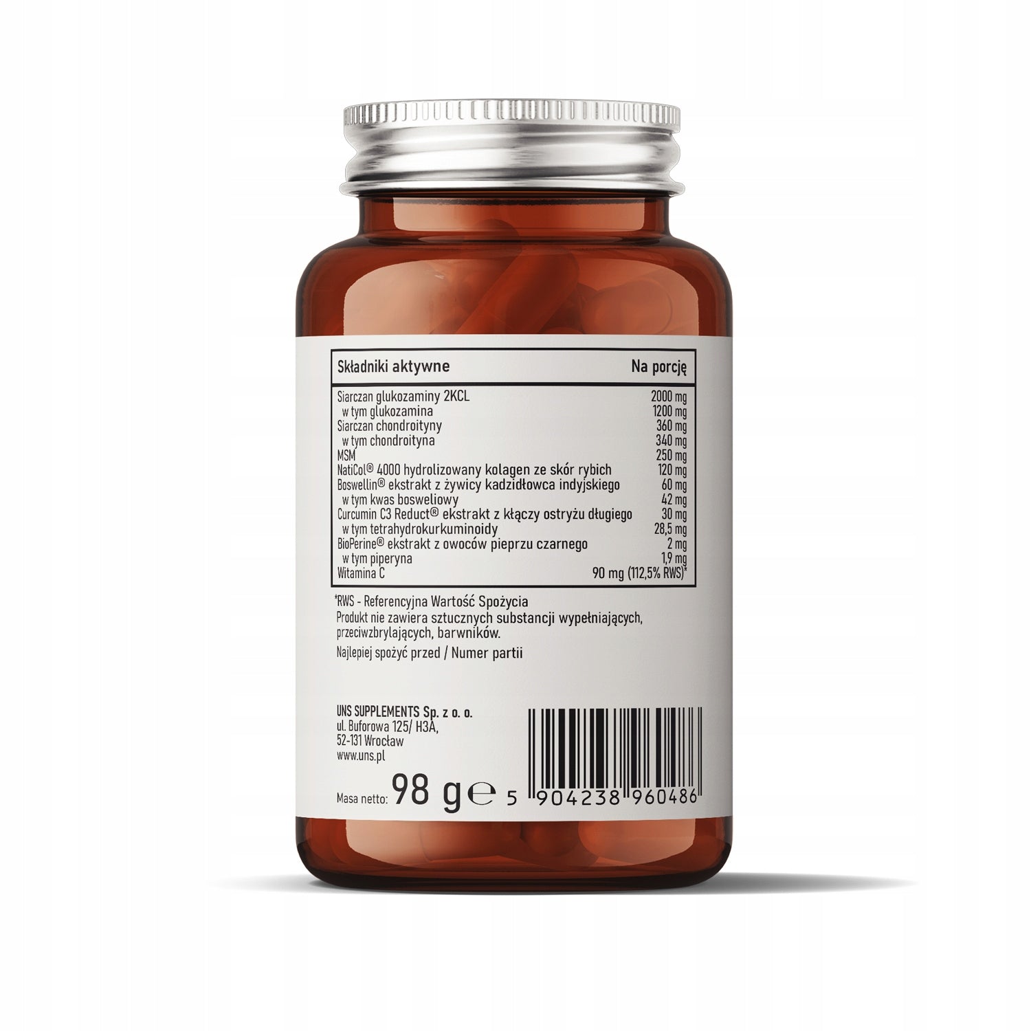 UNS Artroflex Bones and joints 90 vege capsules Brand UNS Supplements