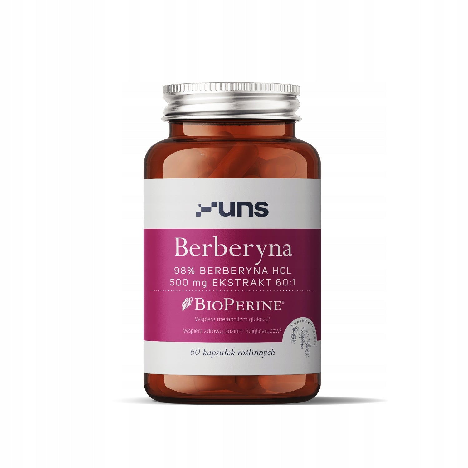UNS BERBERINE 500 mg EXTRACT 60:1 60 vege kaps.