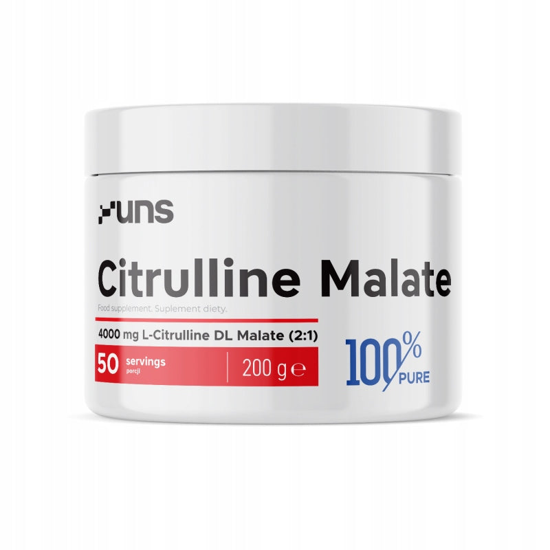 UNS CITRULLINE MALATE 200 g - pure, 100% pure, energy, efficiency, strength