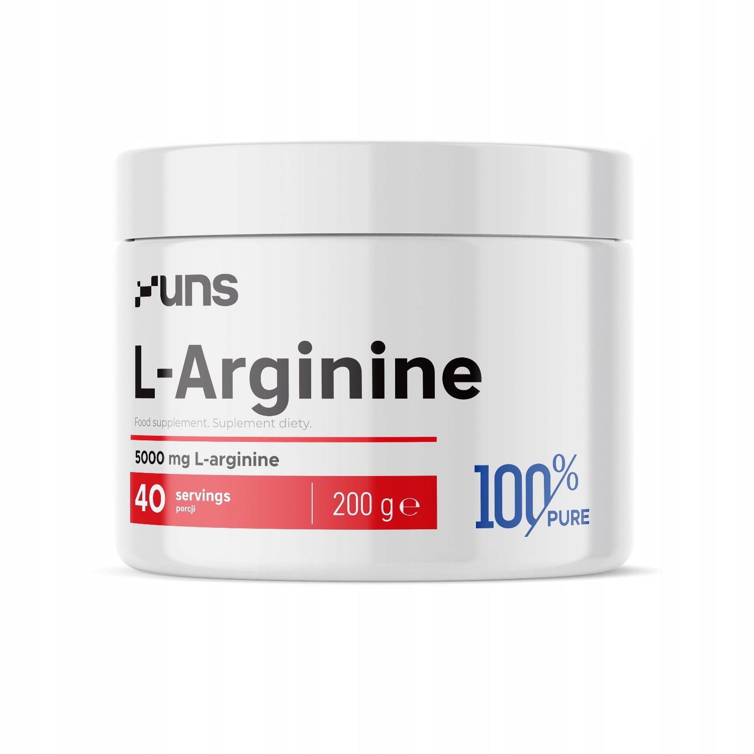 UNS L-Arginine 200 g - arginine, training, pump, libido, strength, circulation