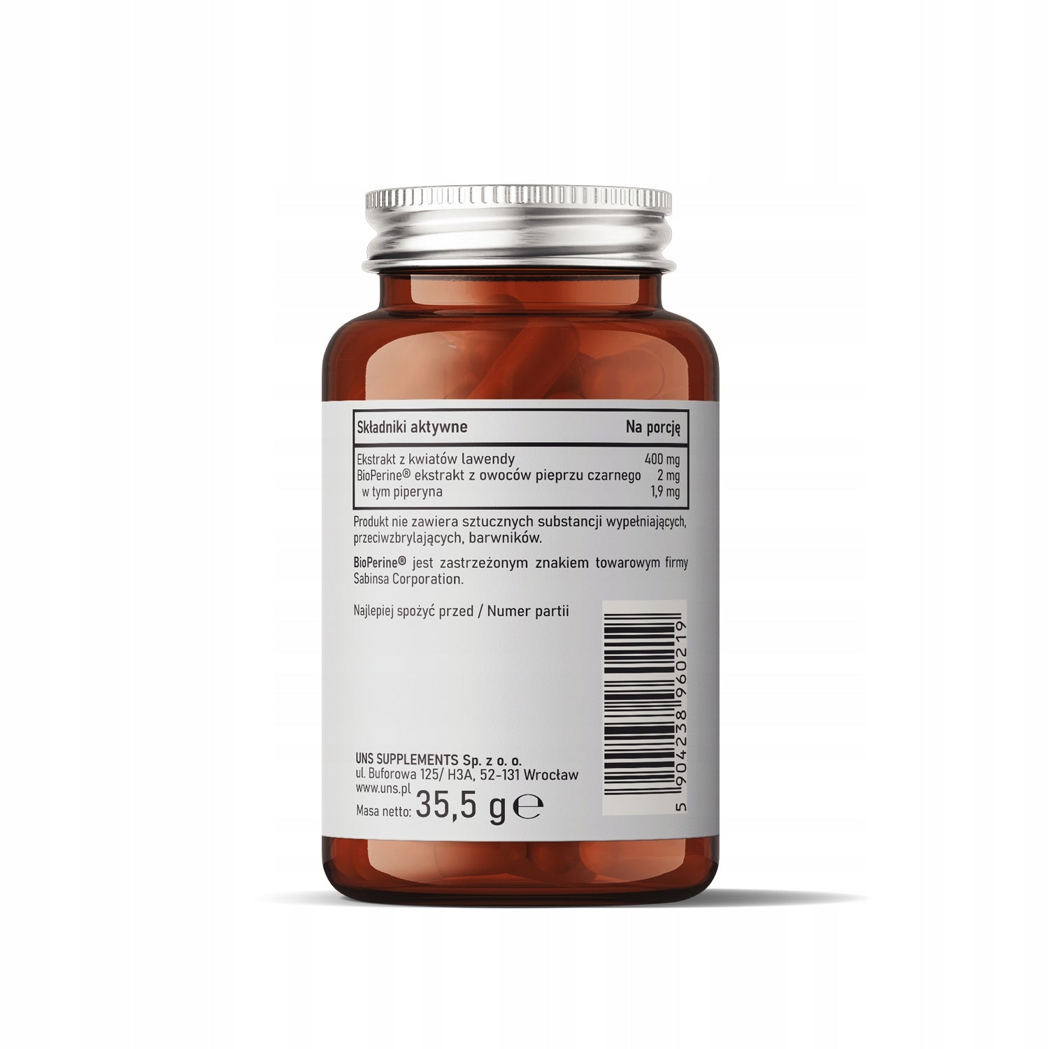 UNS LAVENDER FLOWER 400MG extract 60 VKAPS FOR SLEEP Manufacturer code 5904238960219