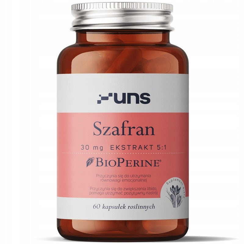 UNS SAFFRON 30 MG 60CAPS HELPS WITH DEPRESSION