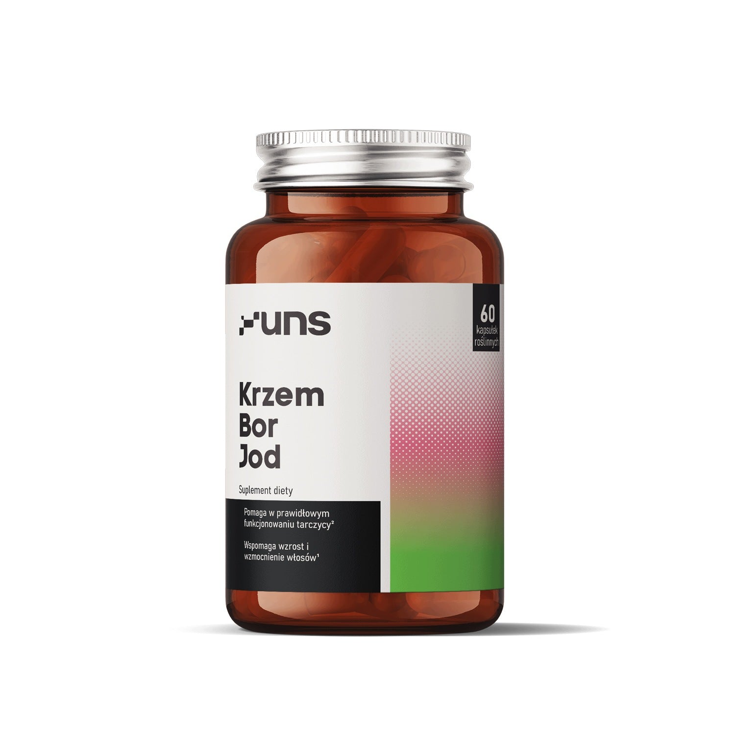 UNS SILICON BOR IODINE 60 vege caps. thyroid, nervous system, bones, hair
