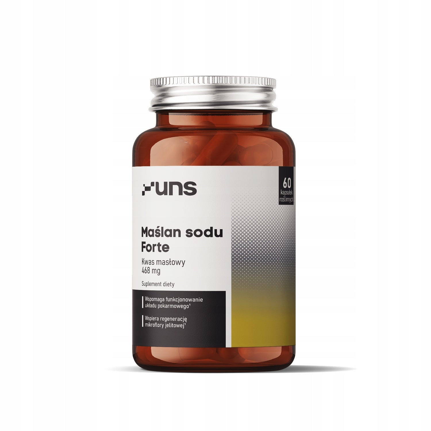 UNS SODIUM BUTTER FORTE 600 mg 60 vege MICROENCAPSULATED DIGESTIVE SYSTEM