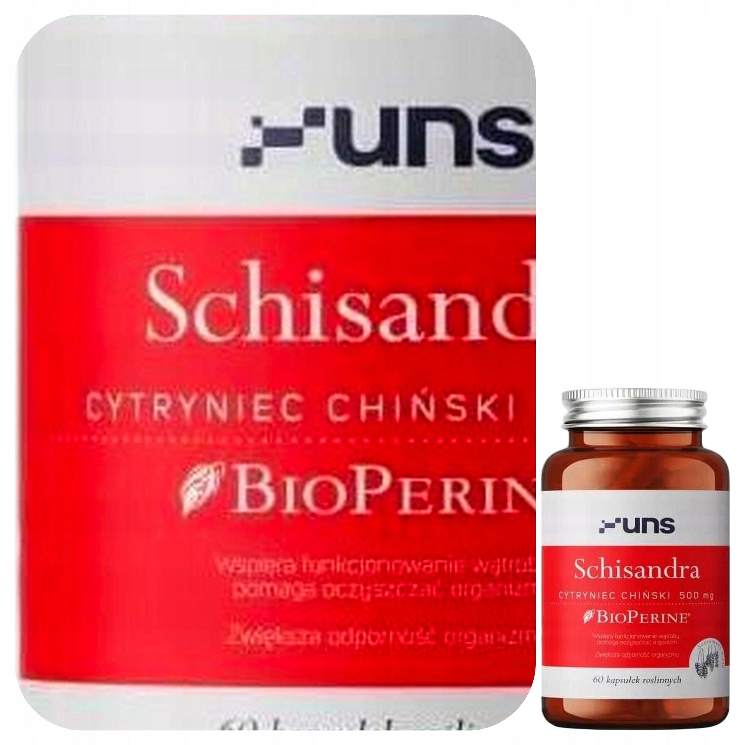 UNS Schisandra Citrine Chinese Fruit Extract Adaptogen Energy 60 kaps.