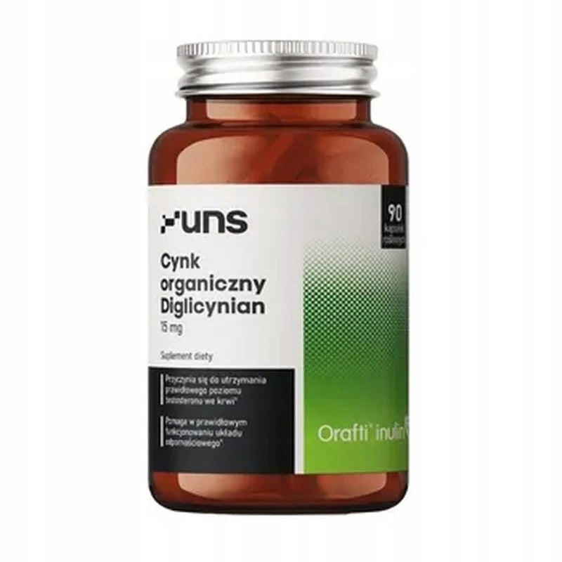 UNS Zinc Organic Diglycinate Hard Capsules - 90 kaps.