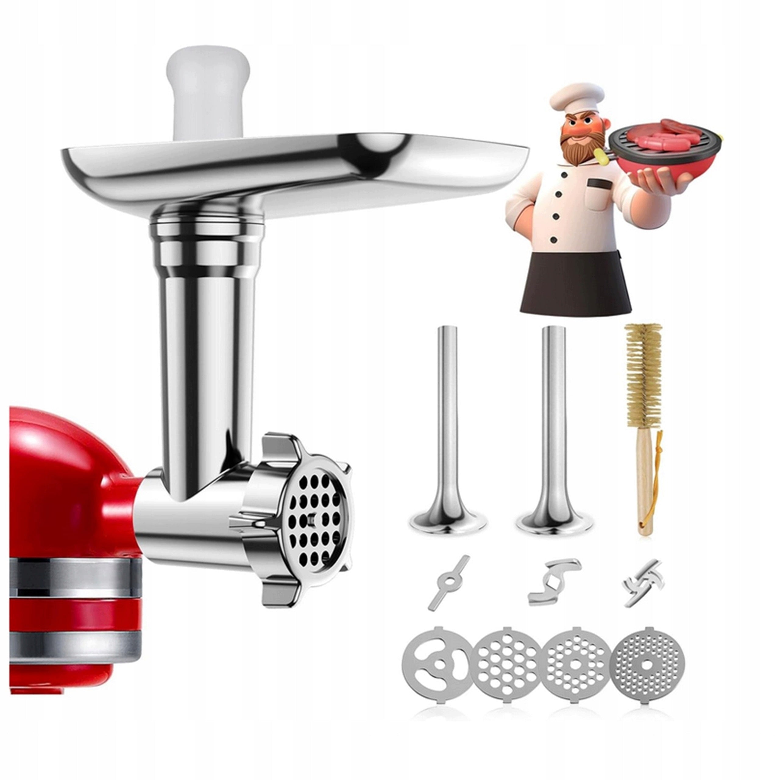 UNSCREWABLE STEEL MEAT CRUSHER ATTACHMENT FOR KITCHENAID DISHWASHER Packaging status original
