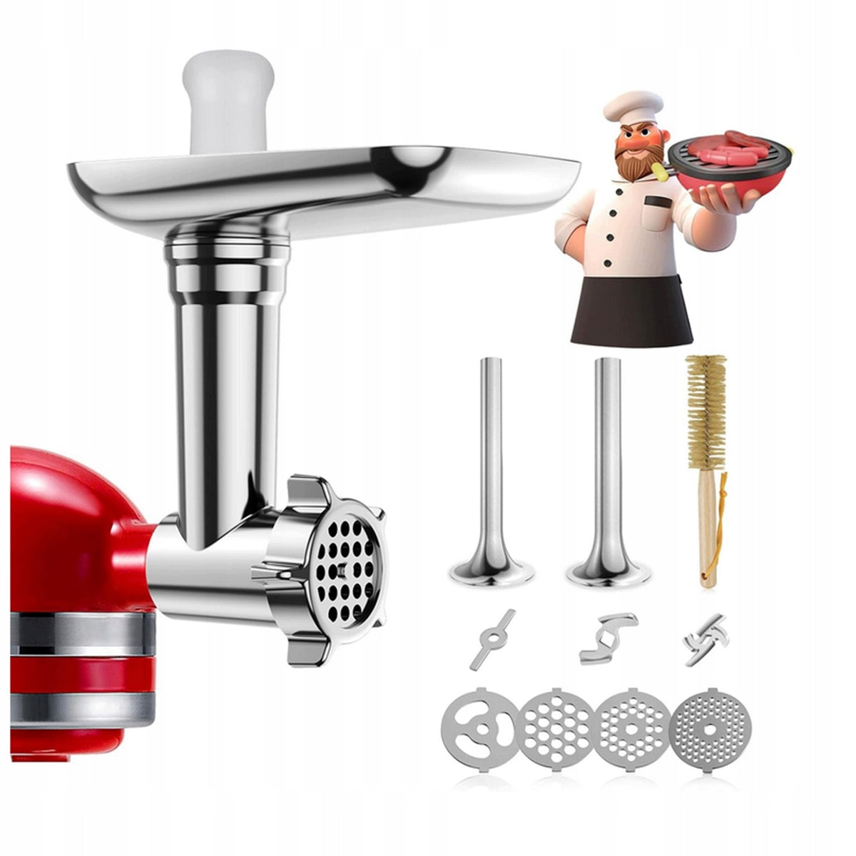 UNSCREWABLE STEEL MEAT CRUSHER ATTACHMENT FOR KITCHENAID DISHWASHER Packaging status original