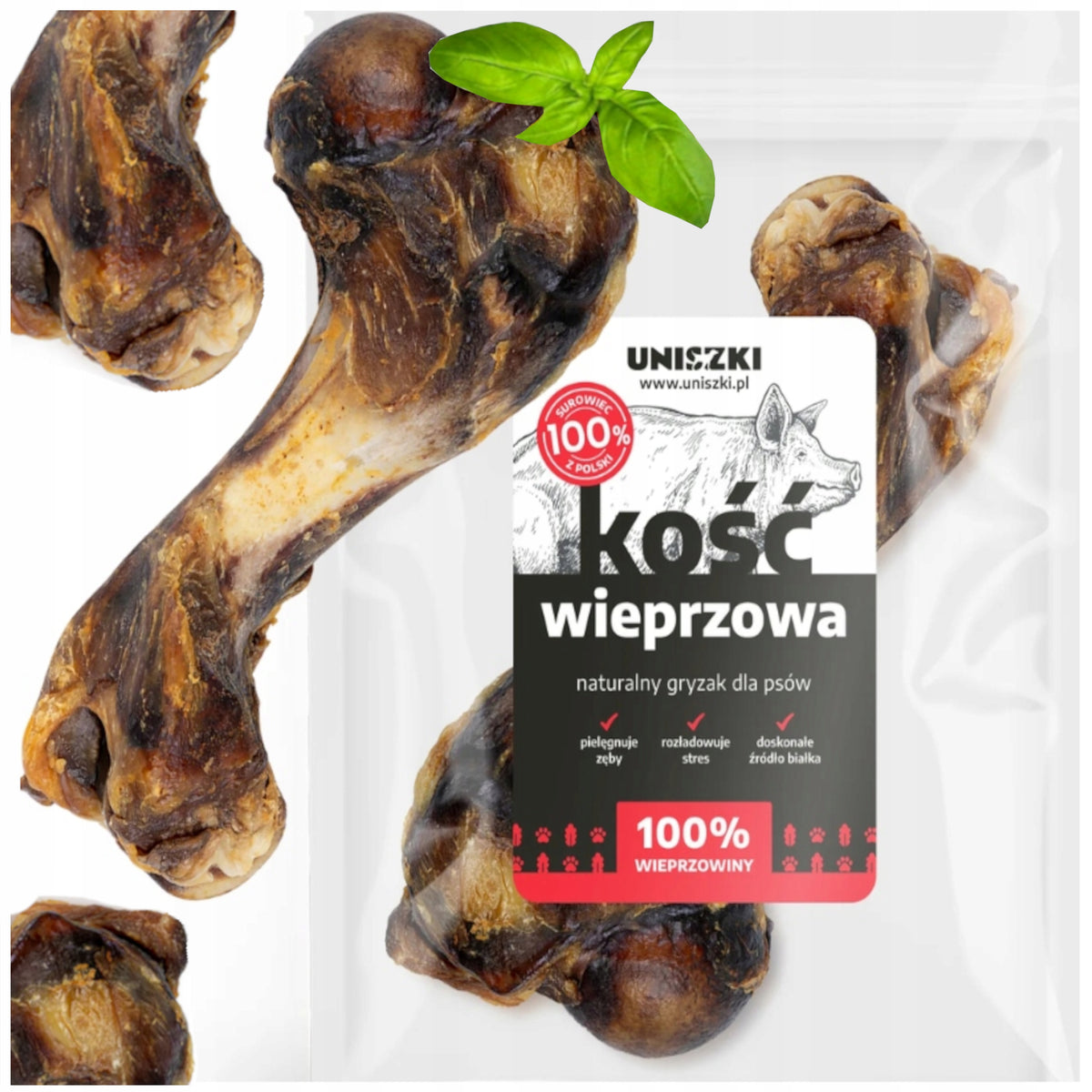UNUSED PORK BONE FOR DOG TEETHER NATURAL HARD BONE DELICACY L