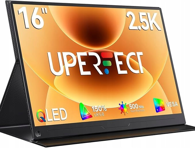 UPERFECT Monitor Portable 16" QLED 2.5K 150%sRGB 500Nit Contrast 2000:1