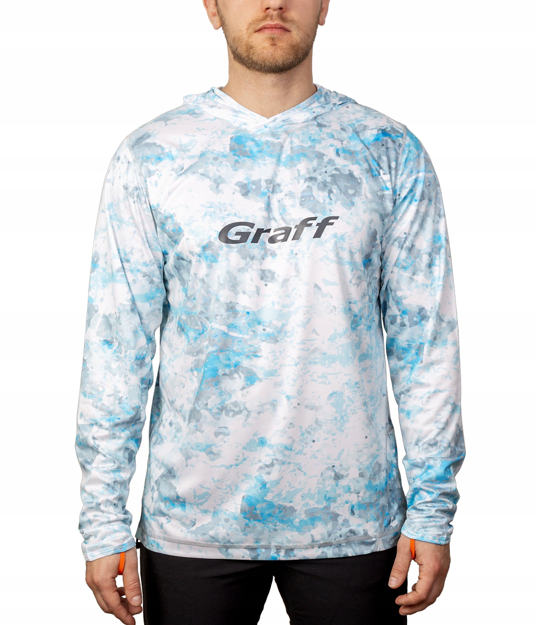 UPF50 Men's Graff Lightweight Elastic Fishing OUTDOOR Hoodie 3XL