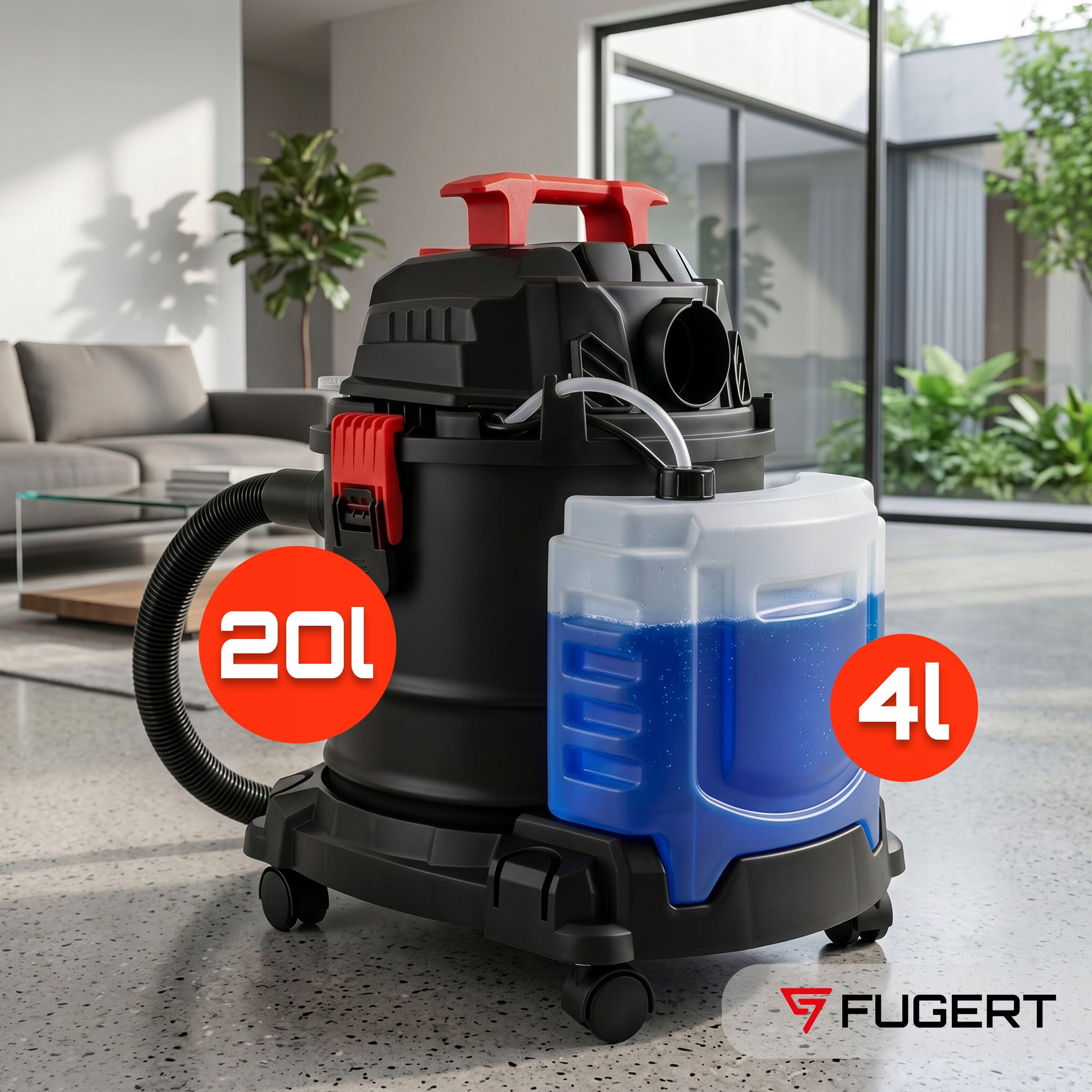 UPHOLSTERY AND CARPET VACUUM CLEANER DRY AND WET VACUUMING 20L Manufacturer code FUG-0250