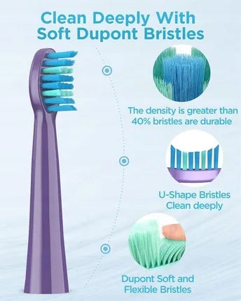 UPHYLIAN H7 SONIC TOOTHBRUSH 8 TIPS PURPLE HIT SALES Manufacturer code HH06007-LIP
