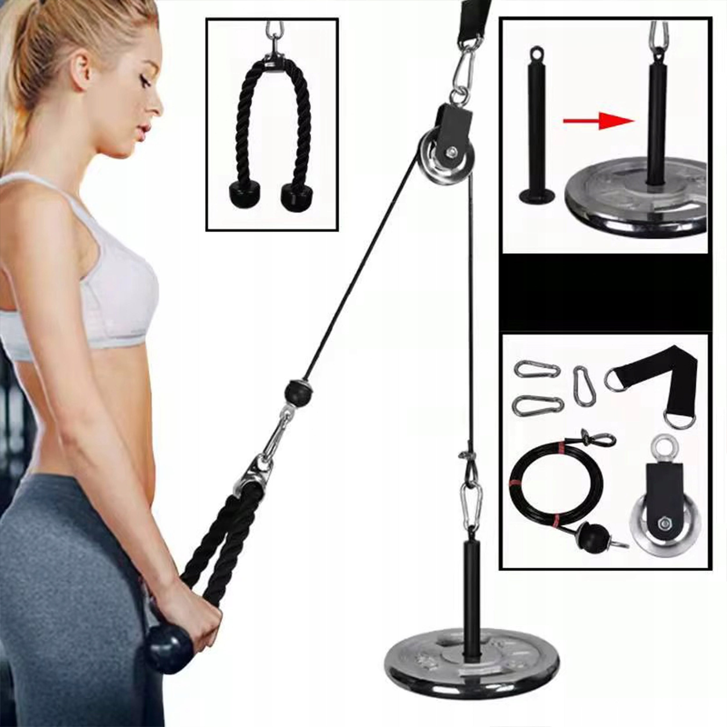 UPPER AND LOWER LIFT SET UP TO 100KG TRICEPS HANDLE FOR STRENGTH TRAINING Kind upper and lower pulley