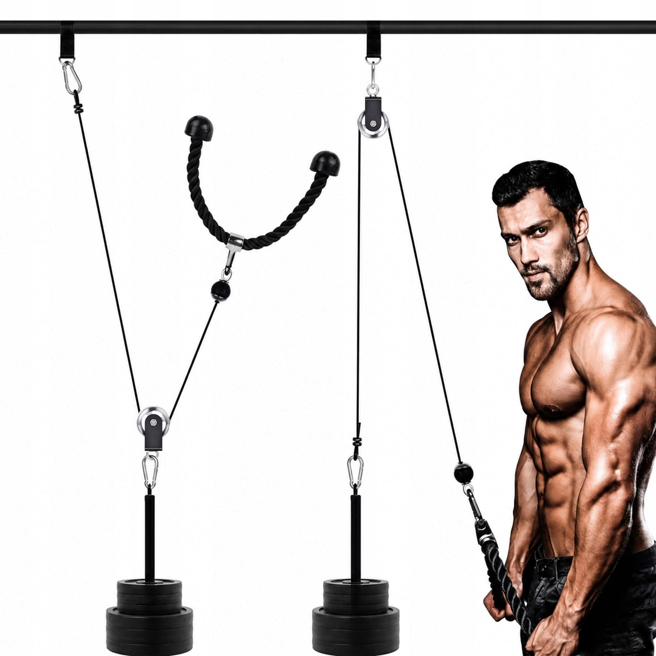 UPPER AND LOWER LIFT SET UP TO 100KG TRICEPS HANDLE FOR STRENGTH TRAINING Packaging status original
