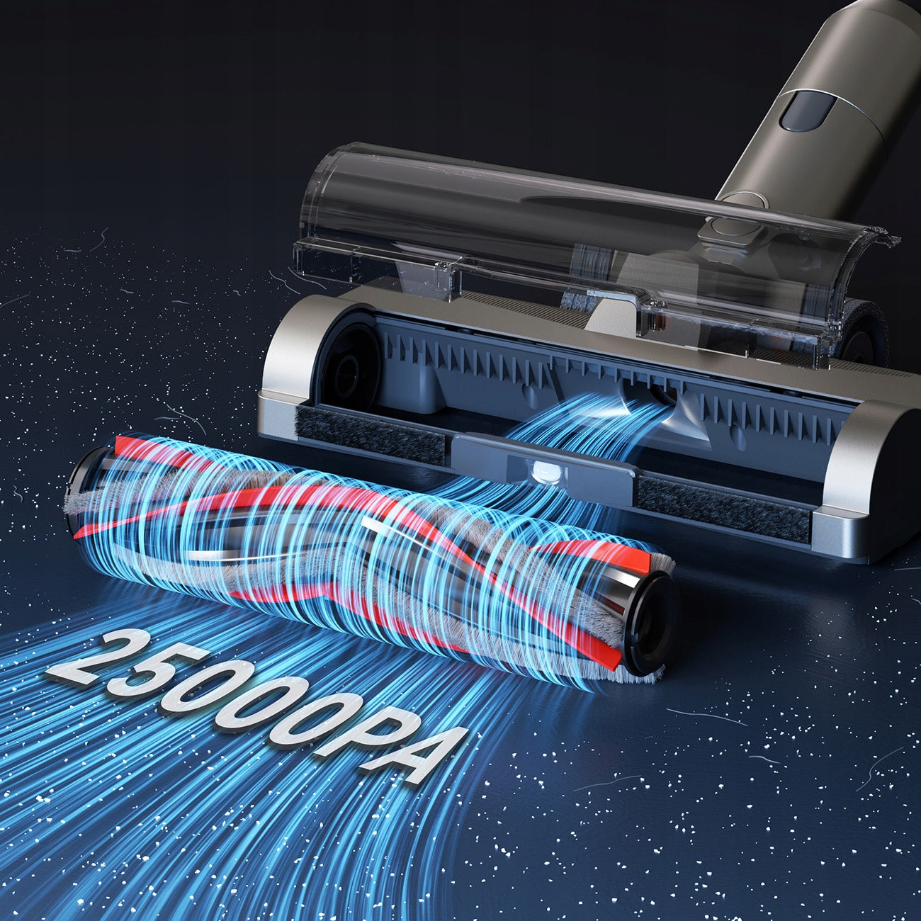 UPRIGHT CORDLESS VACUUM CLEANER WITH CLEANING STATION 25 kPA LED UWANT V500 Wet mode no