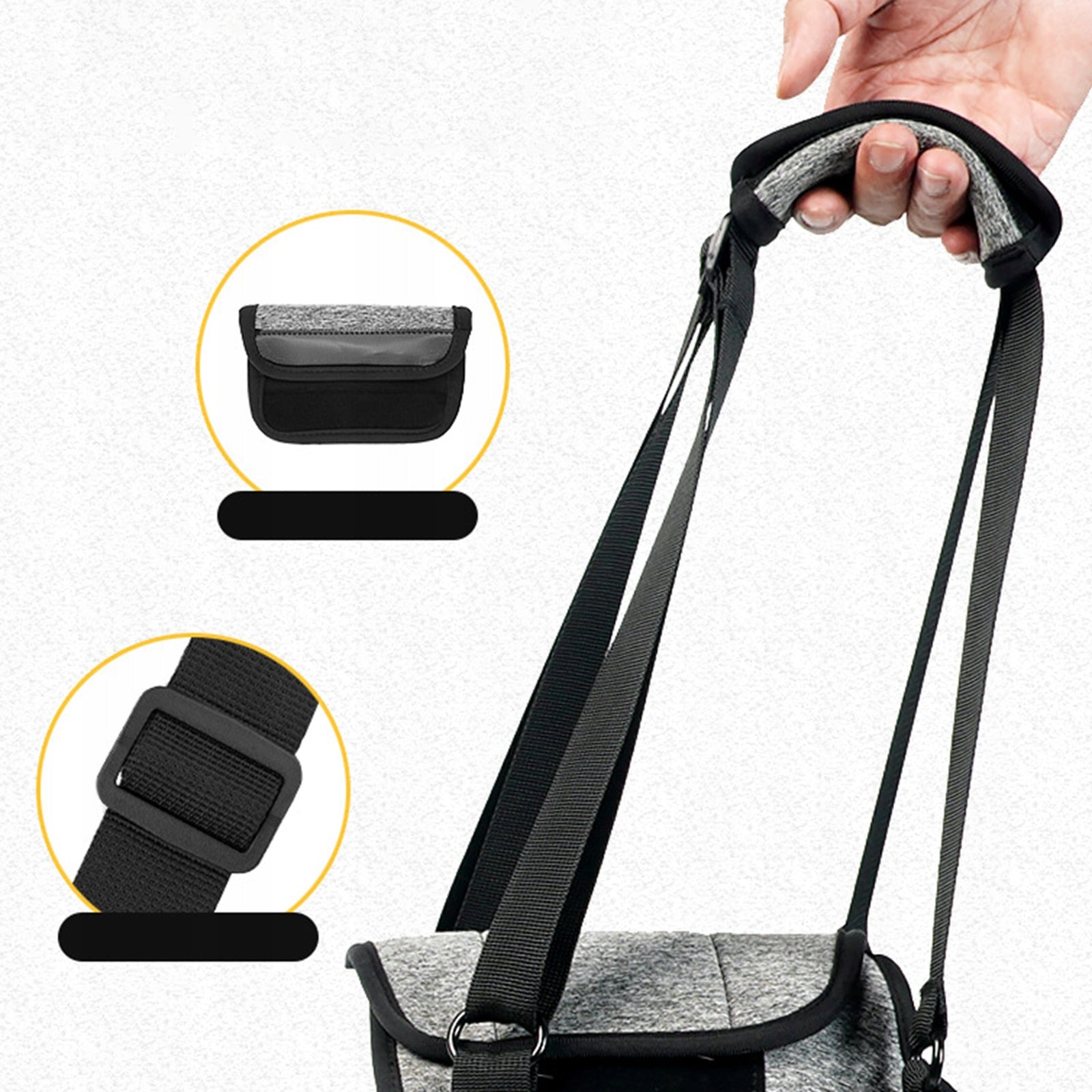 UPRZĄŻ DLA PSA SZARA XL NOSZENIE PIES SENIOR ARTROZA PO OPERACJI DO DOMU Type harness with handle