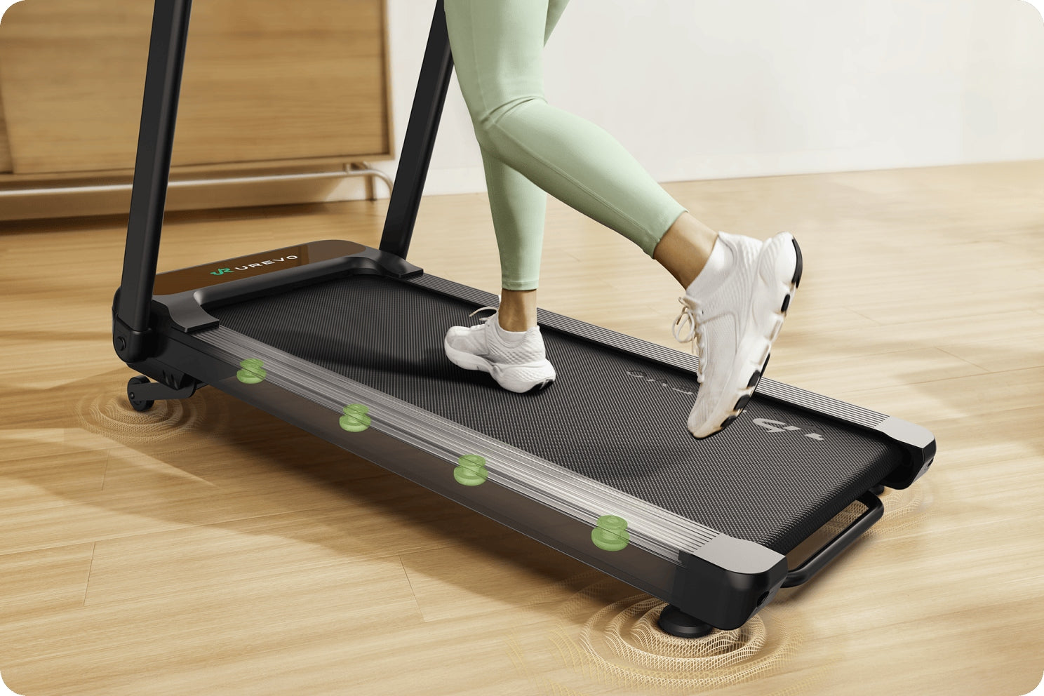 UREVO Foldi 3S 2in1 Folding Electric Treadmill for 120 kg 12 km/h Maximum user weight 120 kg
